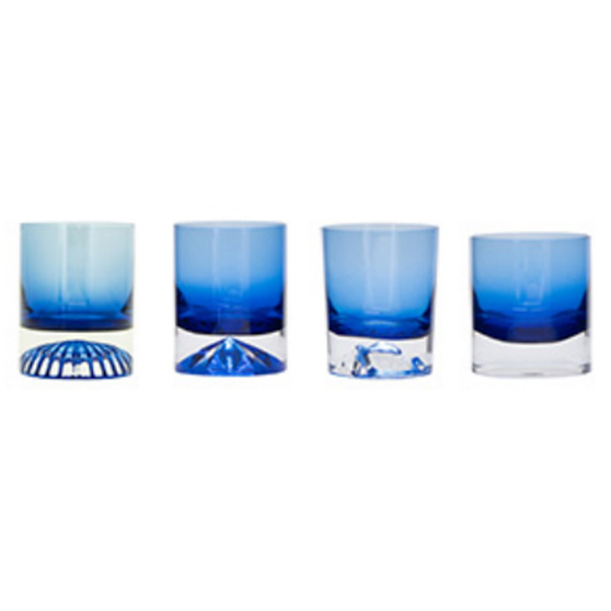 Solid Colored Heavy Base Whisky Glass